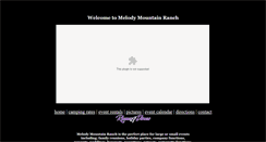 Desktop Screenshot of melodymountainranch.com